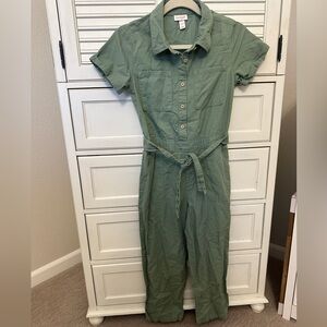 Cat and Jack Olive Green Jumpsuit-worn once!